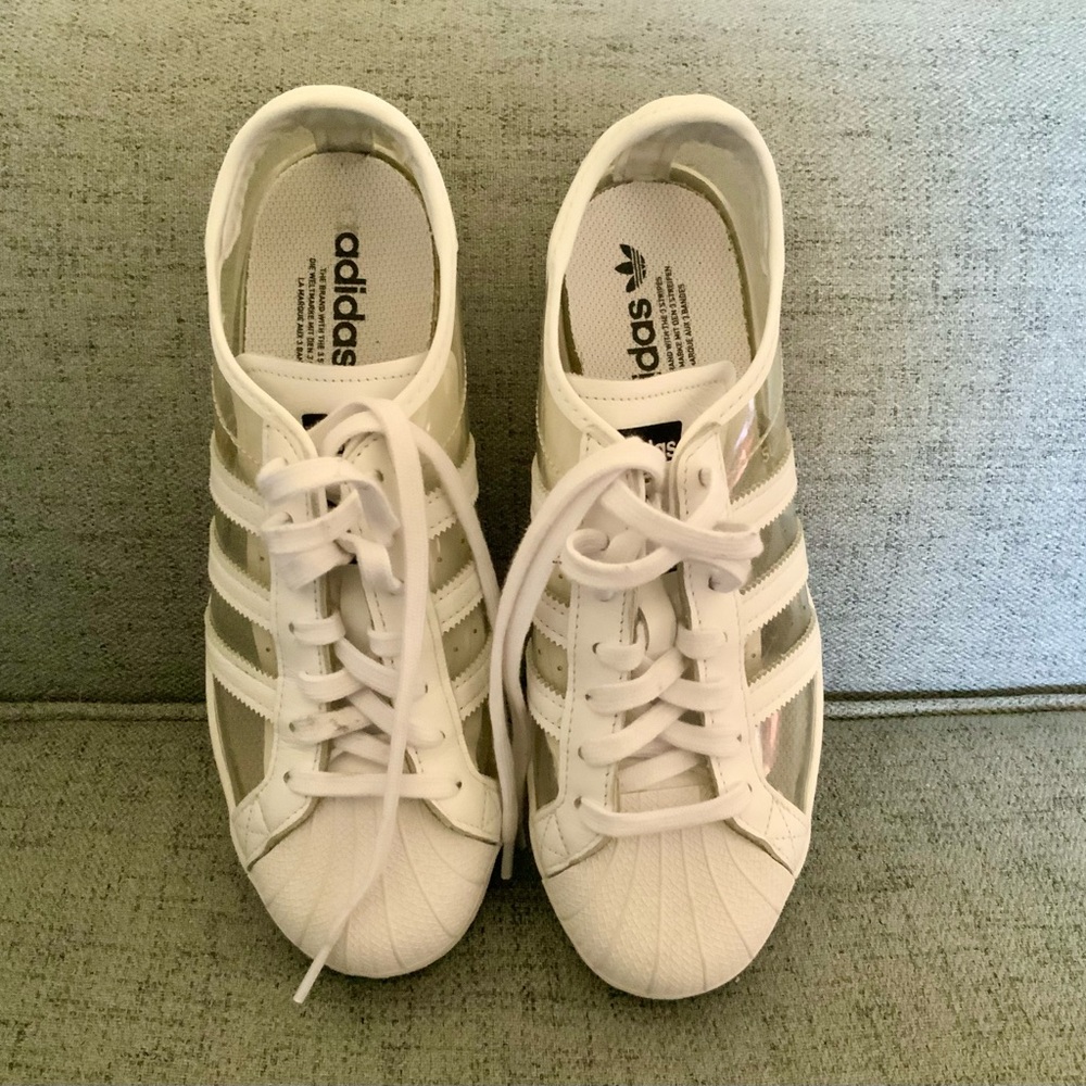 Adidas superstar transparent unisex